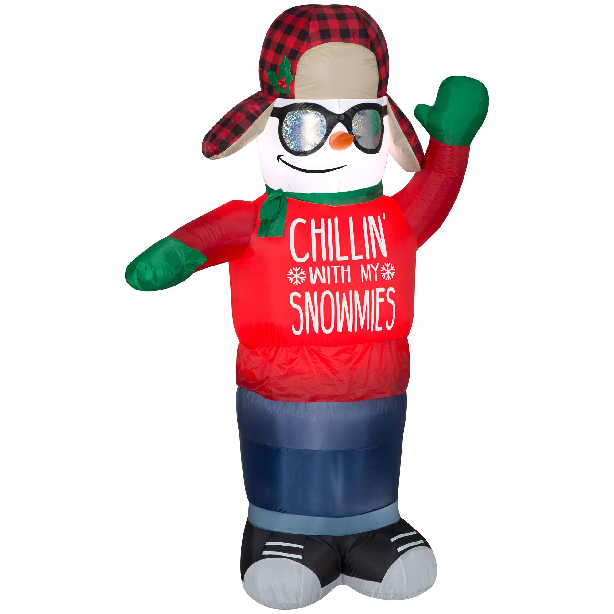 6ft. Animated Airblown® Inflatable Swaying Chillin Snowman